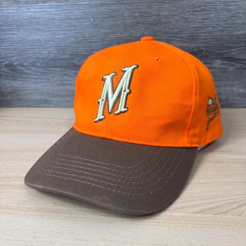 Minnesota Wild Hat Cap Strap Back Orange Blaze NHL Hockey Hunting Pheasants A8